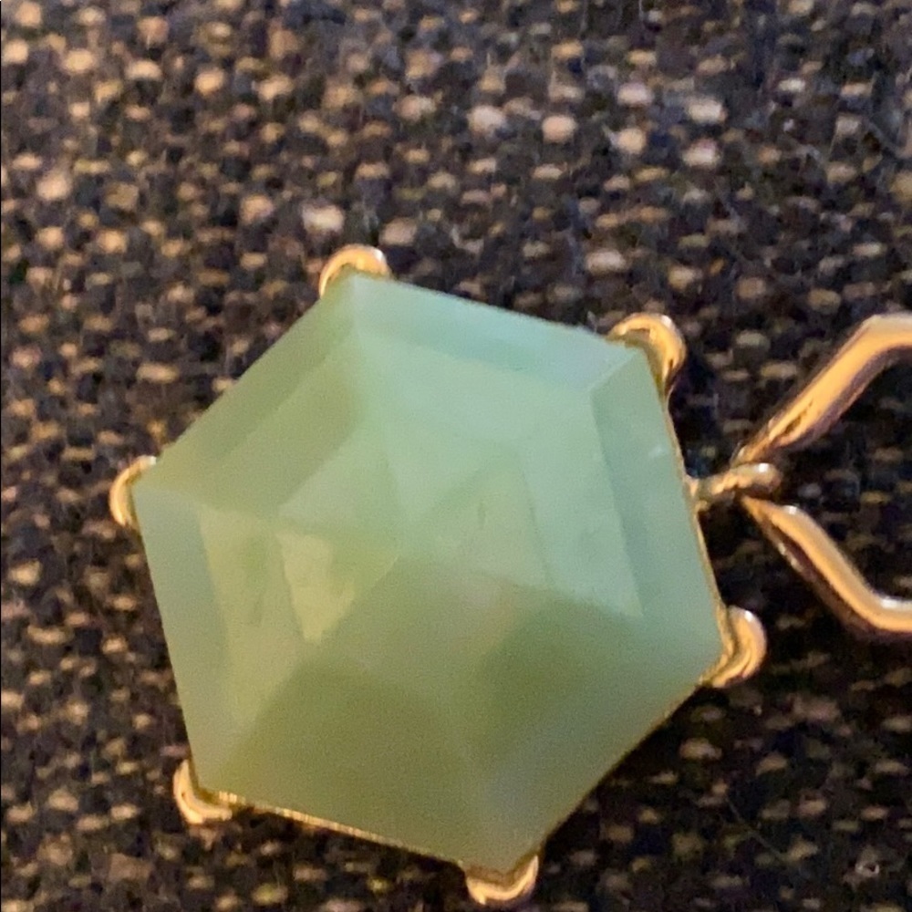 Green & gold earrings - Picture 10 of 11